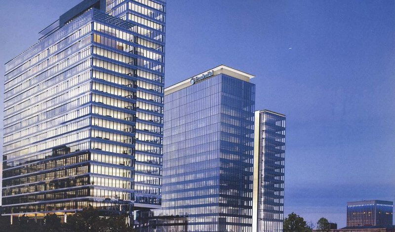 Prudential-Financial Prudential tower in Newark, NJ