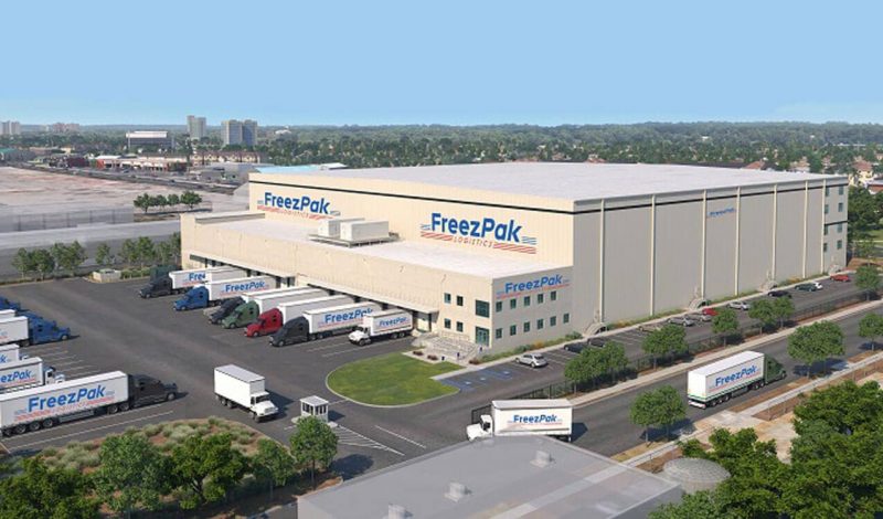 Rendering of the Freezpak state-of-the-art freezer warehouse facility