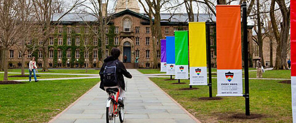 LGBT flags in Princeton