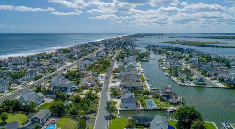 Aerial View Atlantic Ocean Bay Head